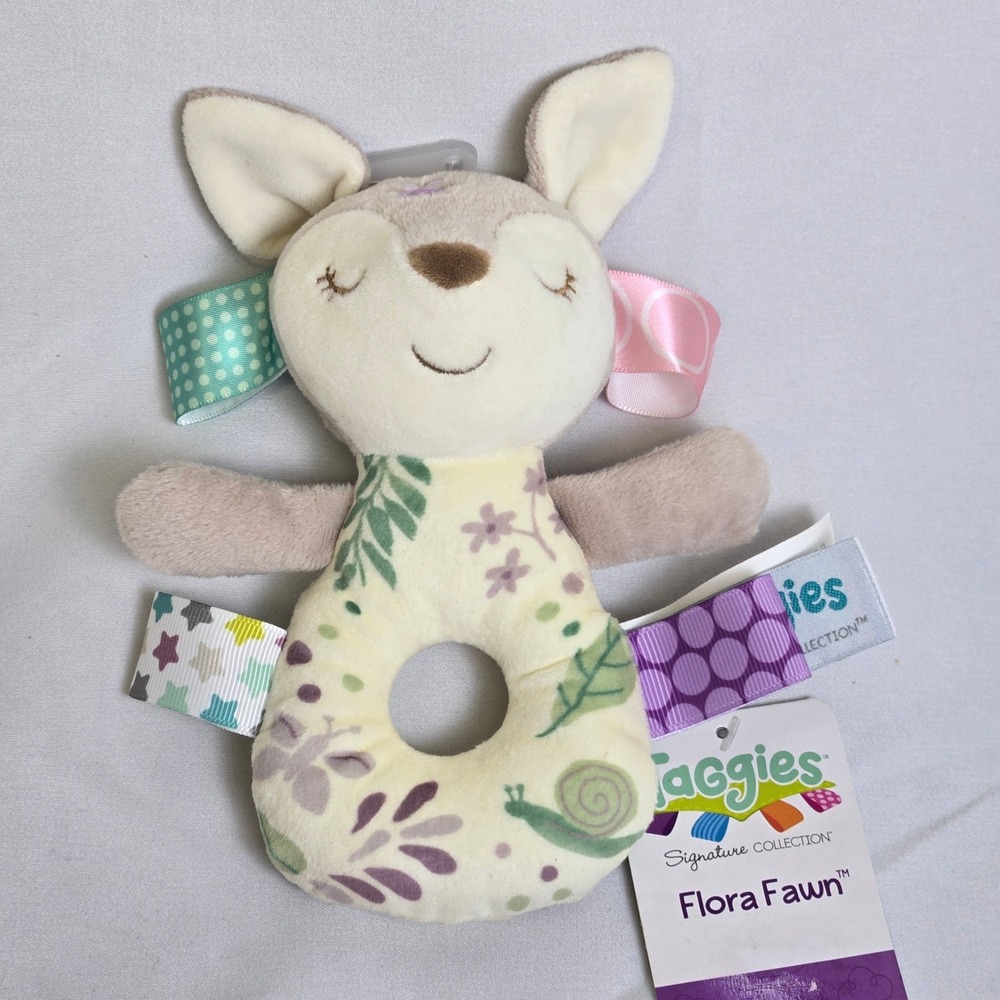 Mary Meyer Taggies Signature Collection Flora Fawn Rattle 40250 Ages 0+ New